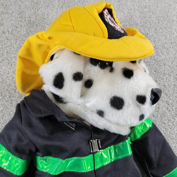 Silly Puppets Fireman Dog Puppet 23" Dalmatian Animal Plush 2008 Rod - Picture 6 of 16